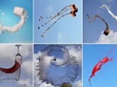 high speed spills: photographer captures everyday objects flying through the air to create colourful pieces of art