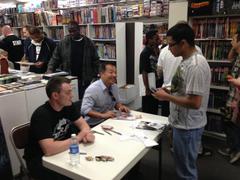 hot comic book creators bring the crowds to smithtown shop
