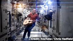 astronaut chris hadfield covers 'space oddity' from iss